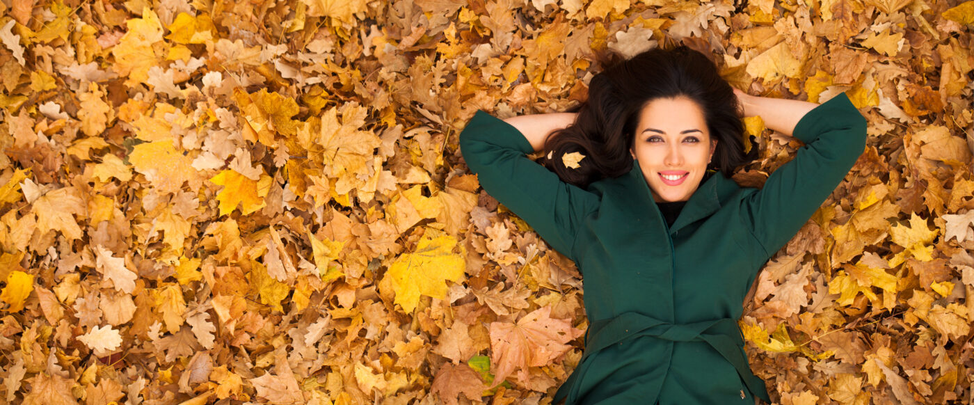 Portrait of beautiful young brunette woman